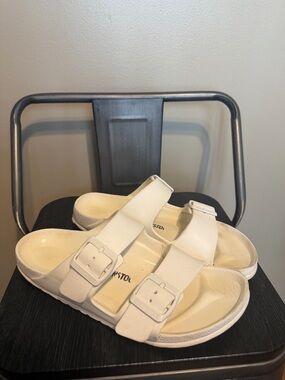 Birkenstock Eva Unisex Arizona Sandals White 38